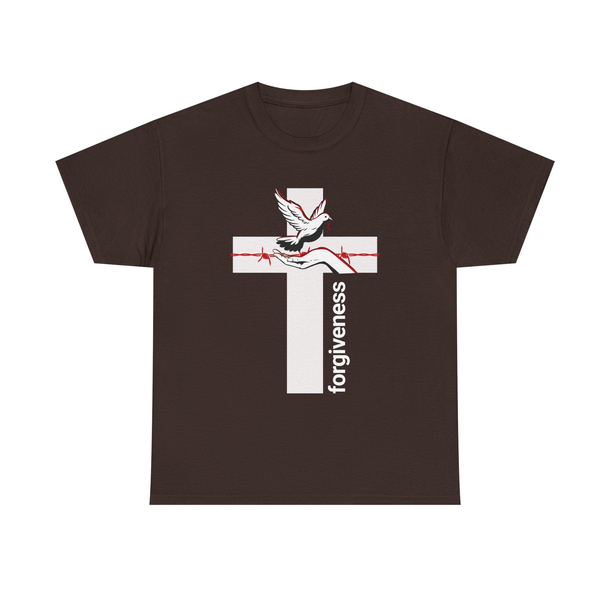 Forgiveness Cross T-Shirt — Dove & Rose Christian Faith Tee