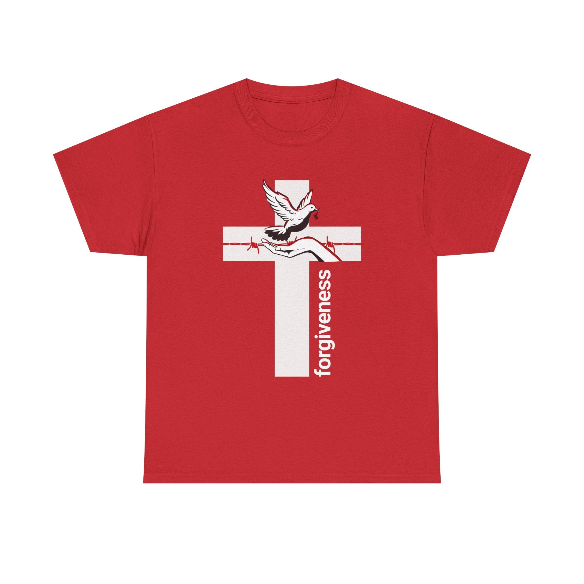 Forgiveness Cross T-Shirt — Dove & Rose Christian Faith Tee