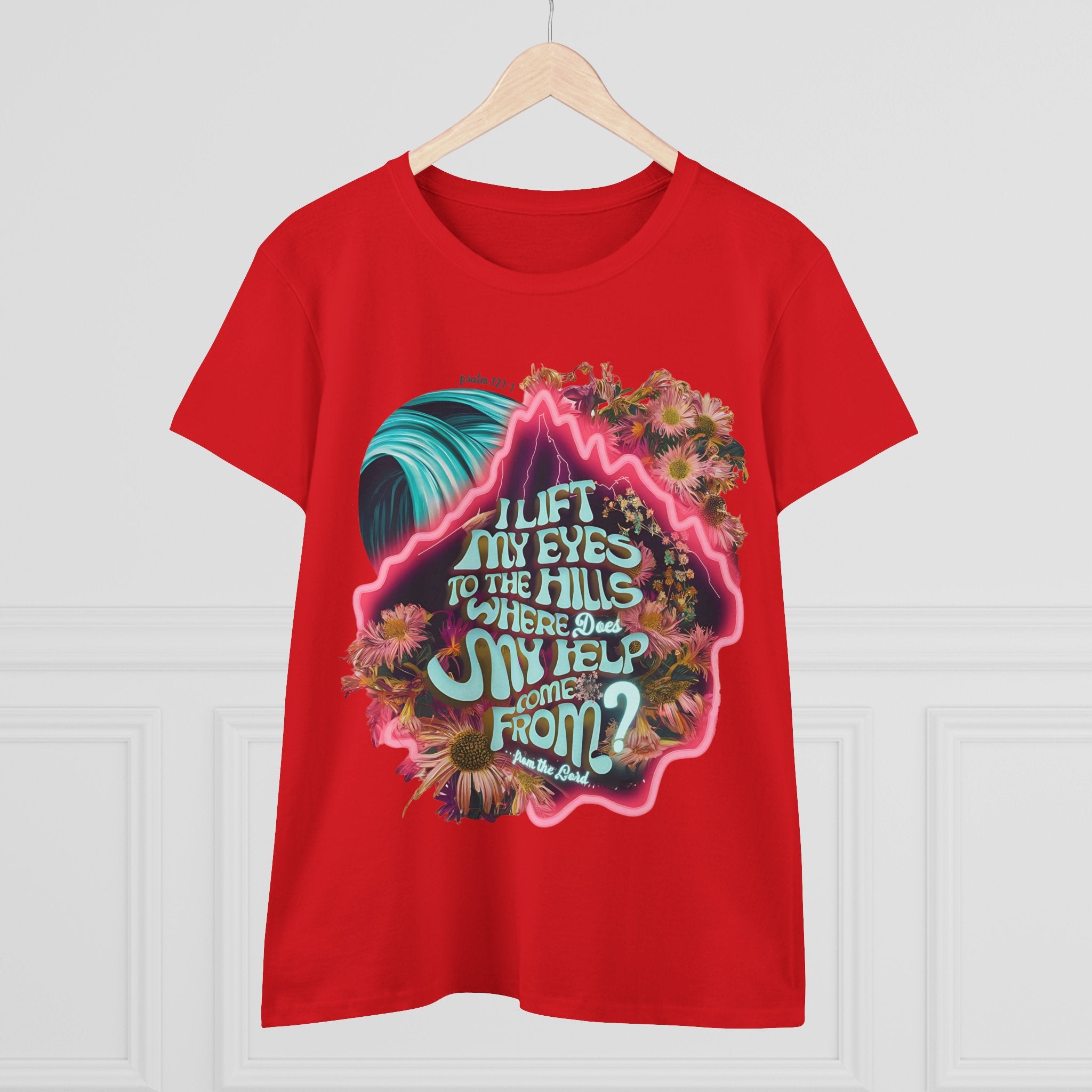 Help coming from the Lord
Women's Midweight Cotton Tee