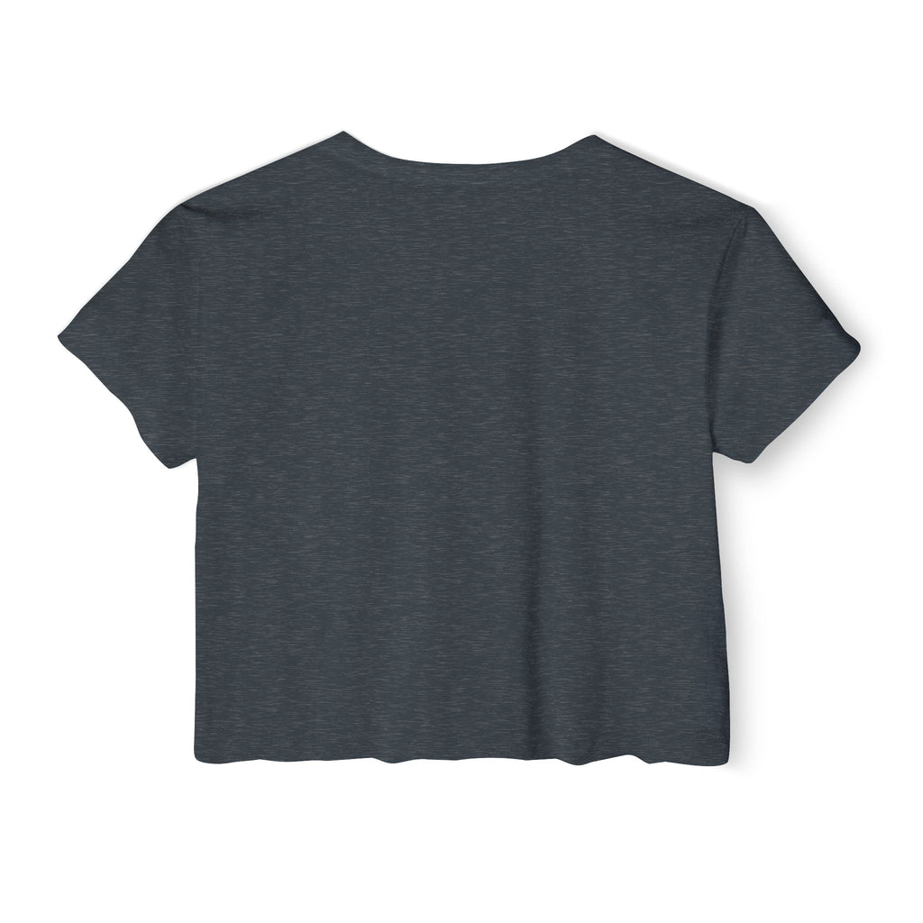 Festival Crop Top — 'Old Money' Graphic Lips & Cash Retro Women's Crop Tee