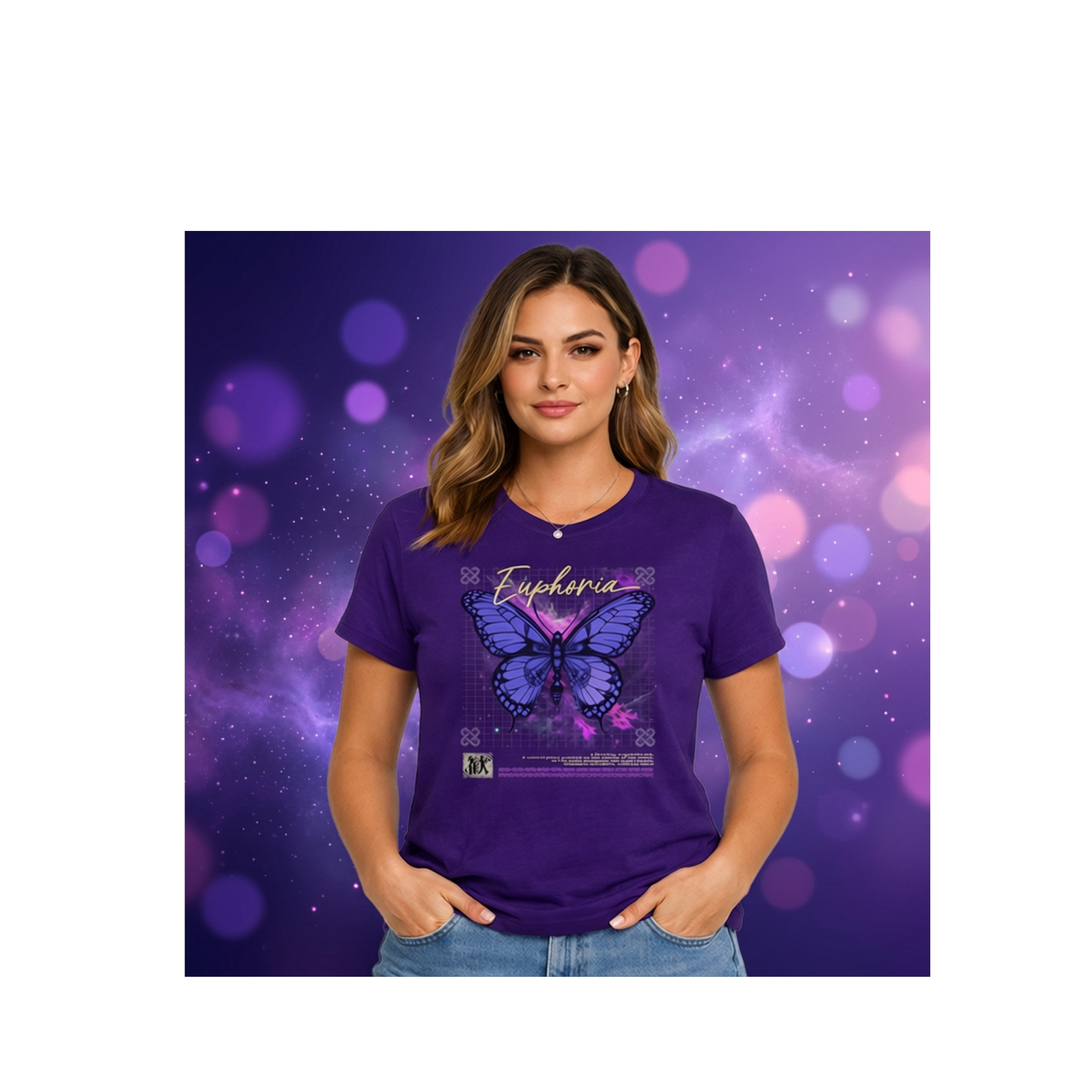 Euphoria Butterfly Tee — Women's Graphic Butterfly T-Shirt