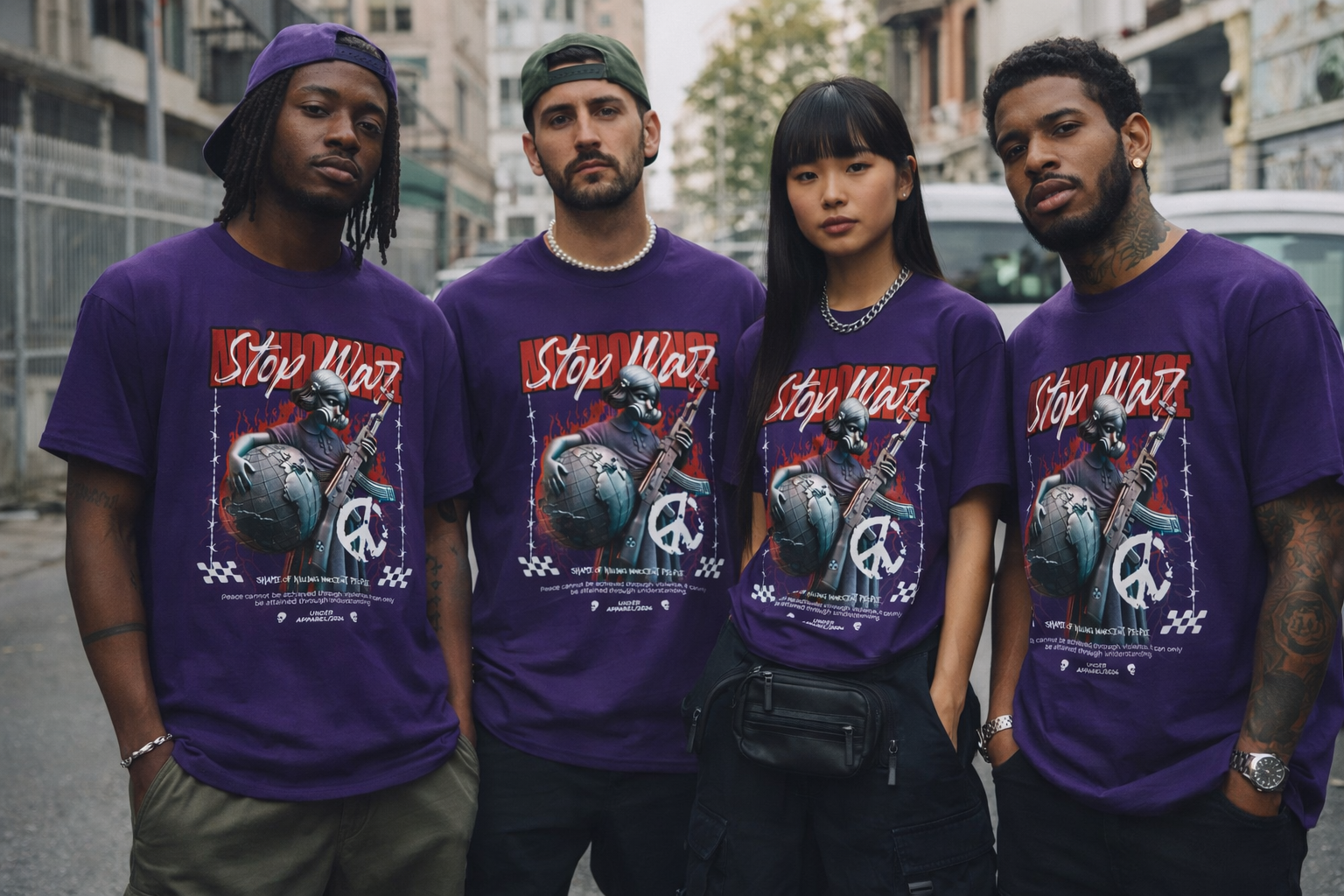 Stop War Graphic Tee – Anti-War Peace Symbol T-Shirt