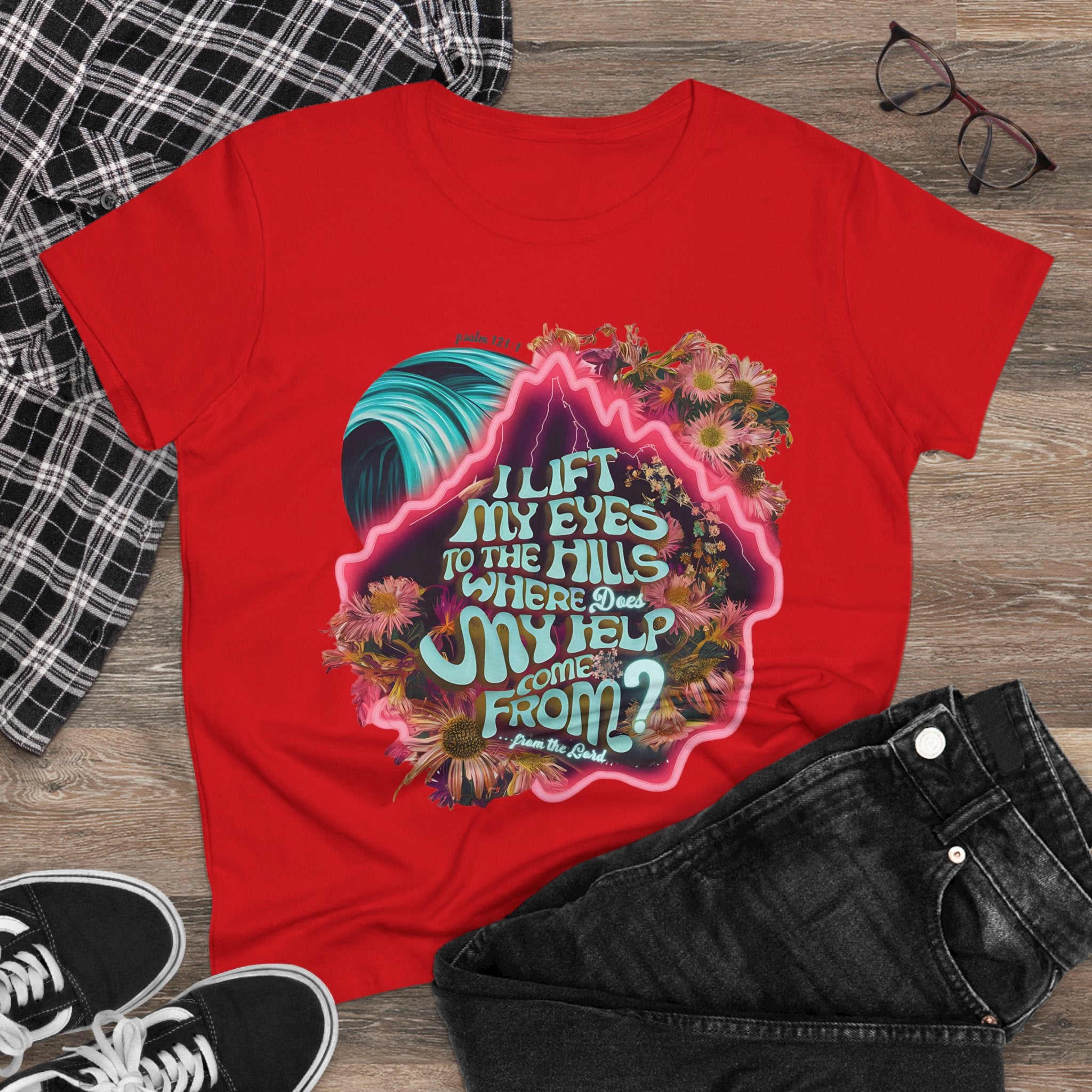 Help coming from the Lord
Women's Midweight Cotton Tee