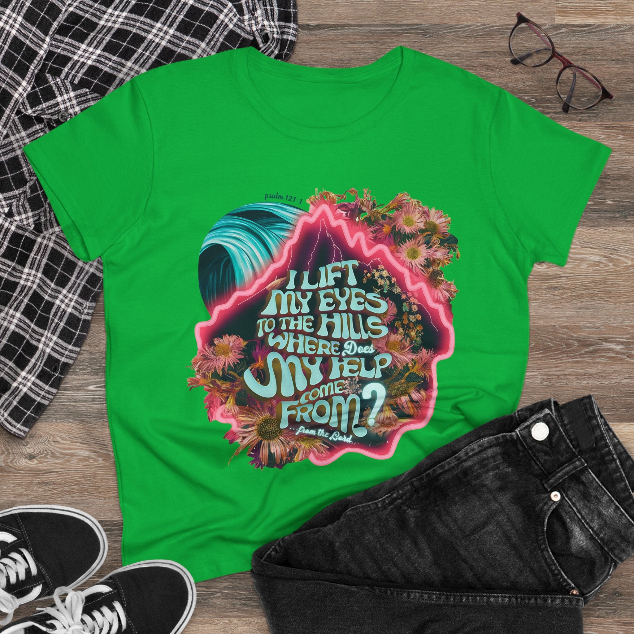 Help coming from the Lord
Women's Midweight Cotton Tee
