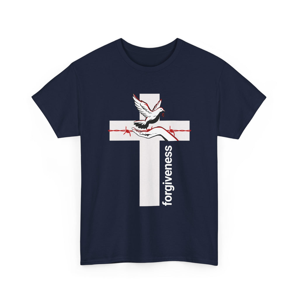 Forgiveness Cross T-Shirt — Dove & Rose Christian Faith Tee