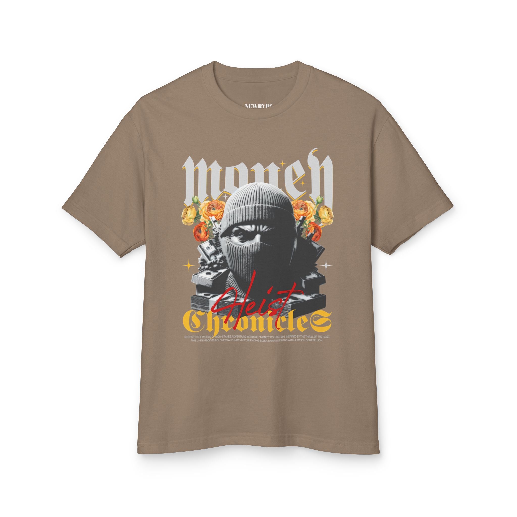 NewryB$ "Heist Chronicles" / Unisex Garment-Dyed Heavyweight Cotton Tee