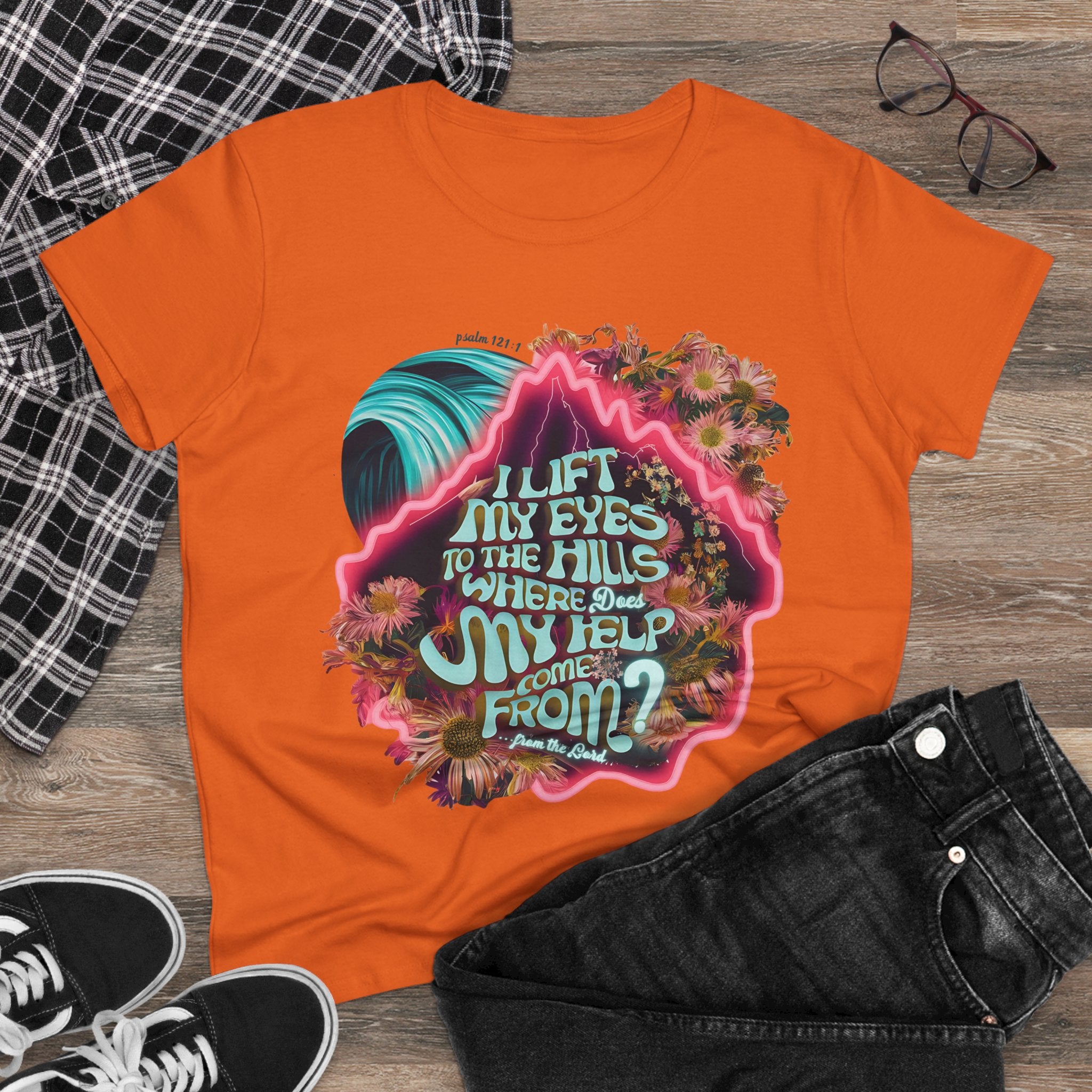 Help coming from the Lord
Women's Midweight Cotton Tee