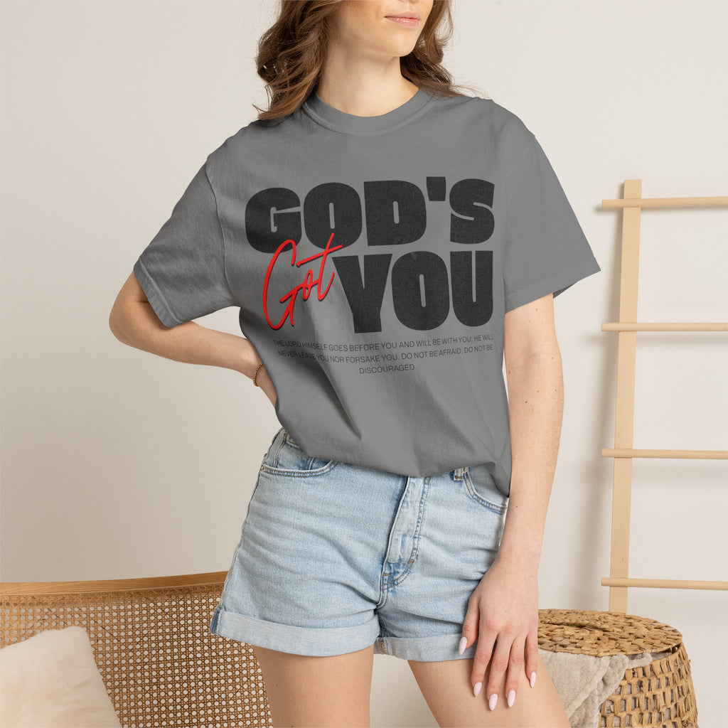God’s Got You™ – Inspirational Christian Faith T-Shirt
Unisex Garment-Dyed T-shirt