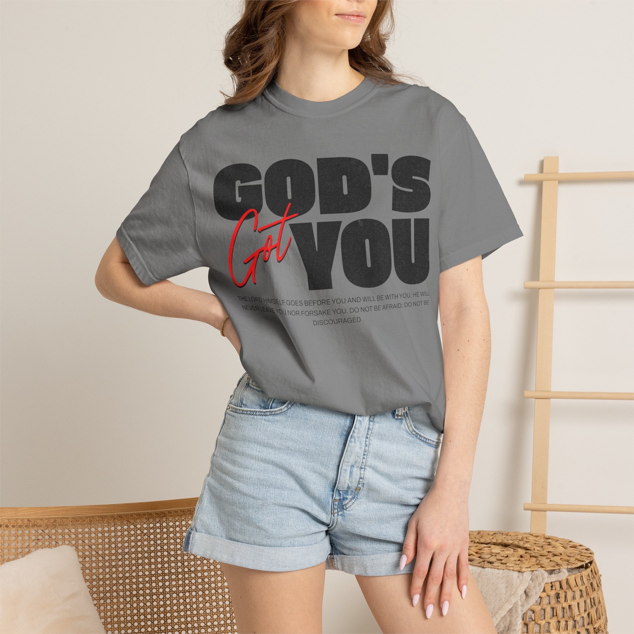 God’s Got You™ – Inspirational Christian Faith T-Shirt
Unisex Garment-Dyed T-shirt