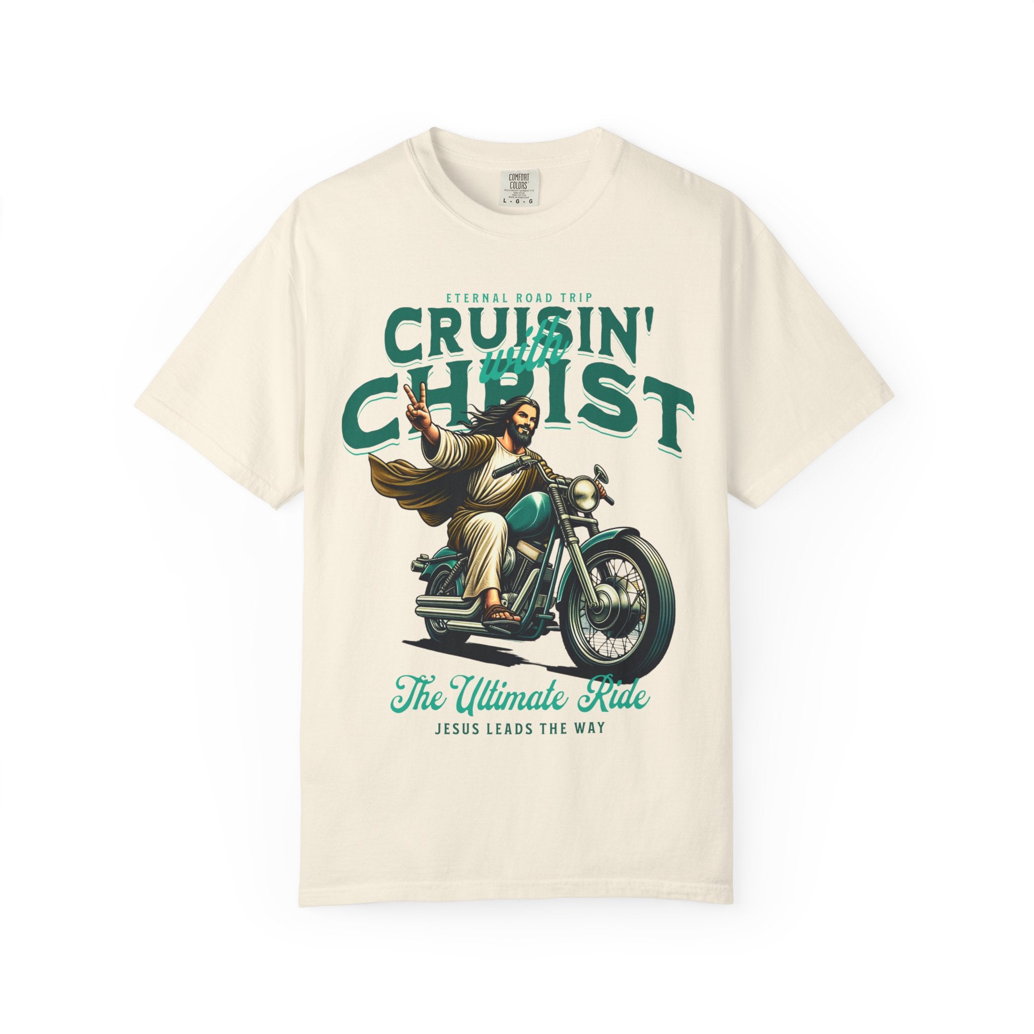 Cruisin’ with Christ™ – The Ultimate Ride Christian Graphic T-Shirt