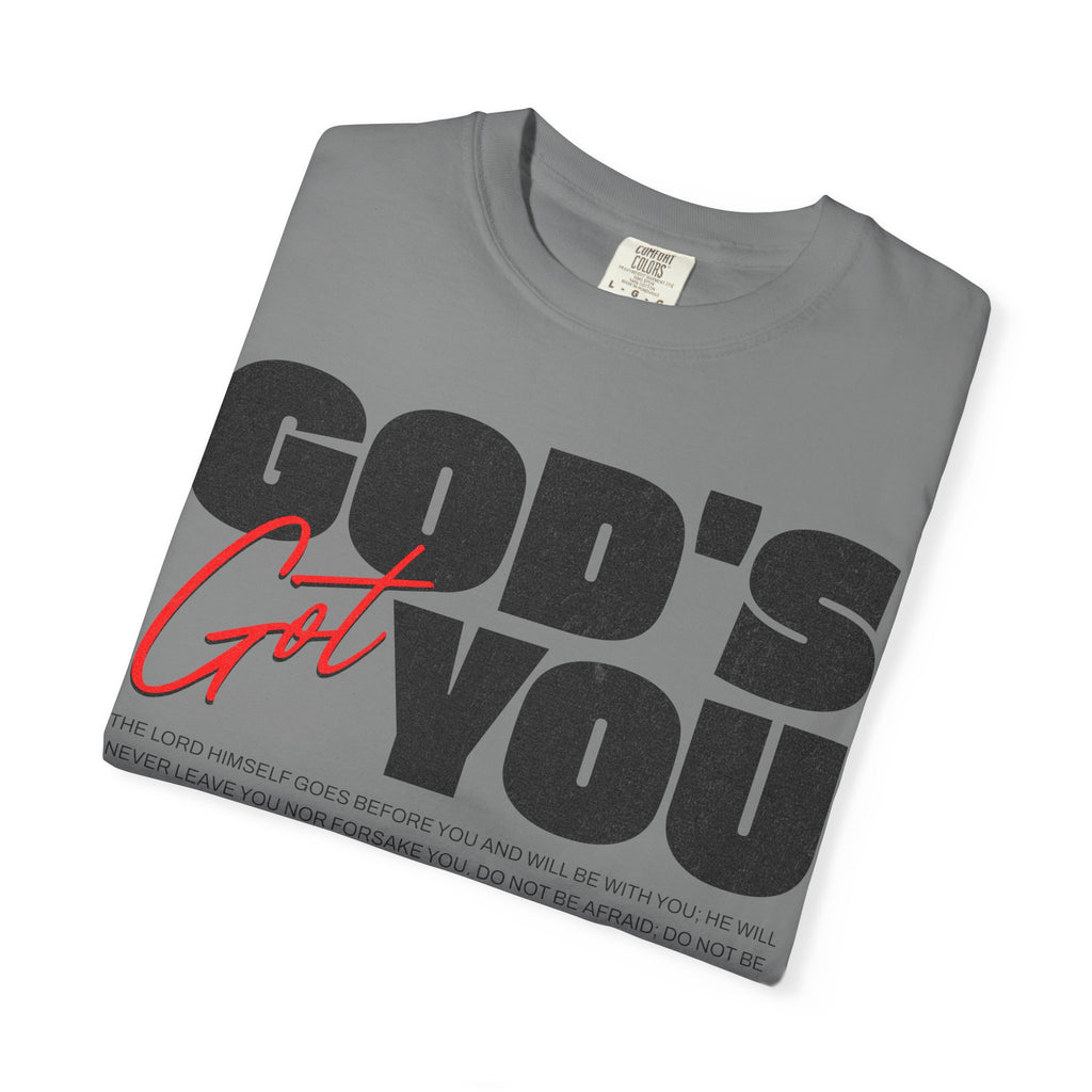 God’s Got You™ – Inspirational Christian Faith T-Shirt
Unisex Garment-Dyed T-shirt