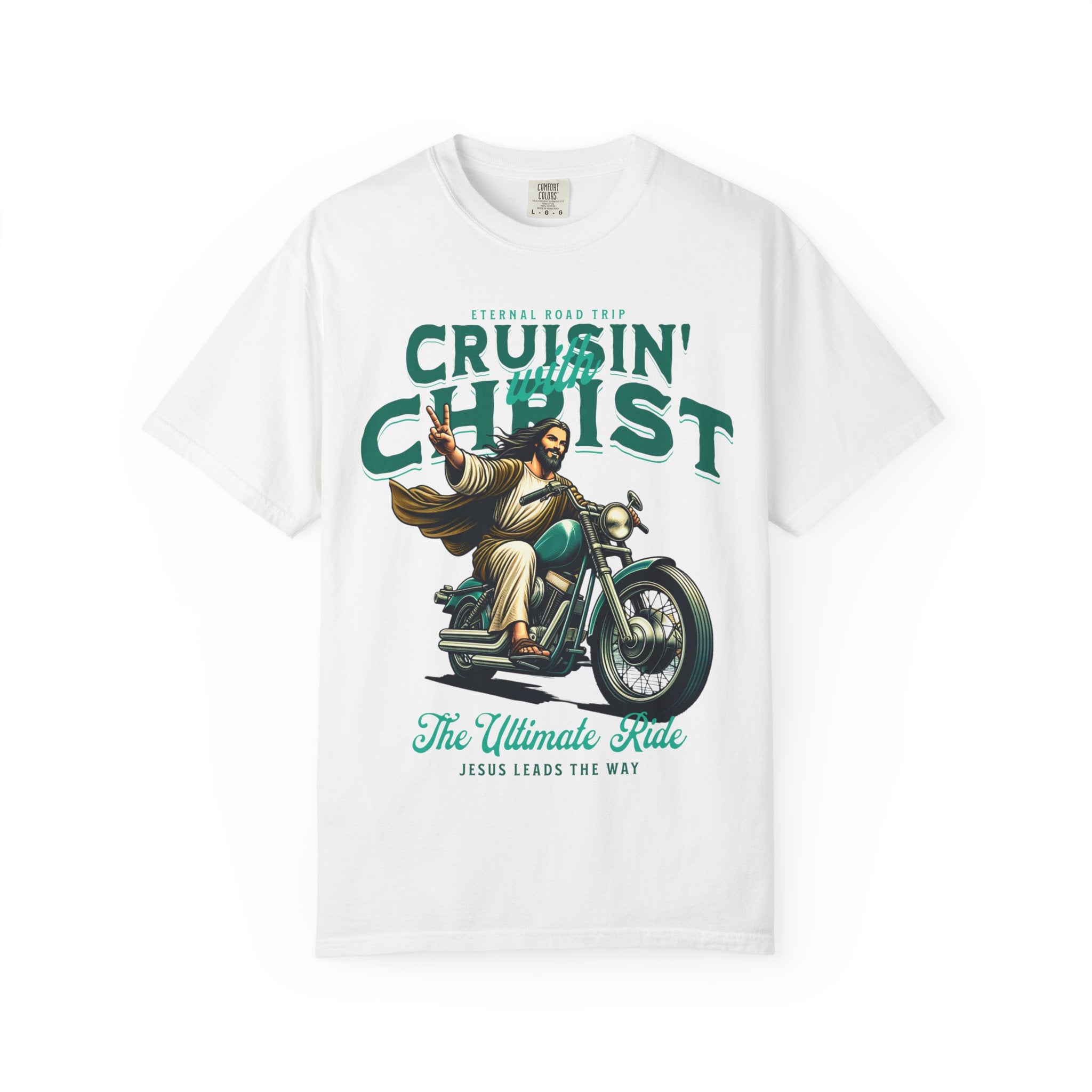 Cruisin’ with Christ™ – The Ultimate Ride Christian Graphic T-Shirt