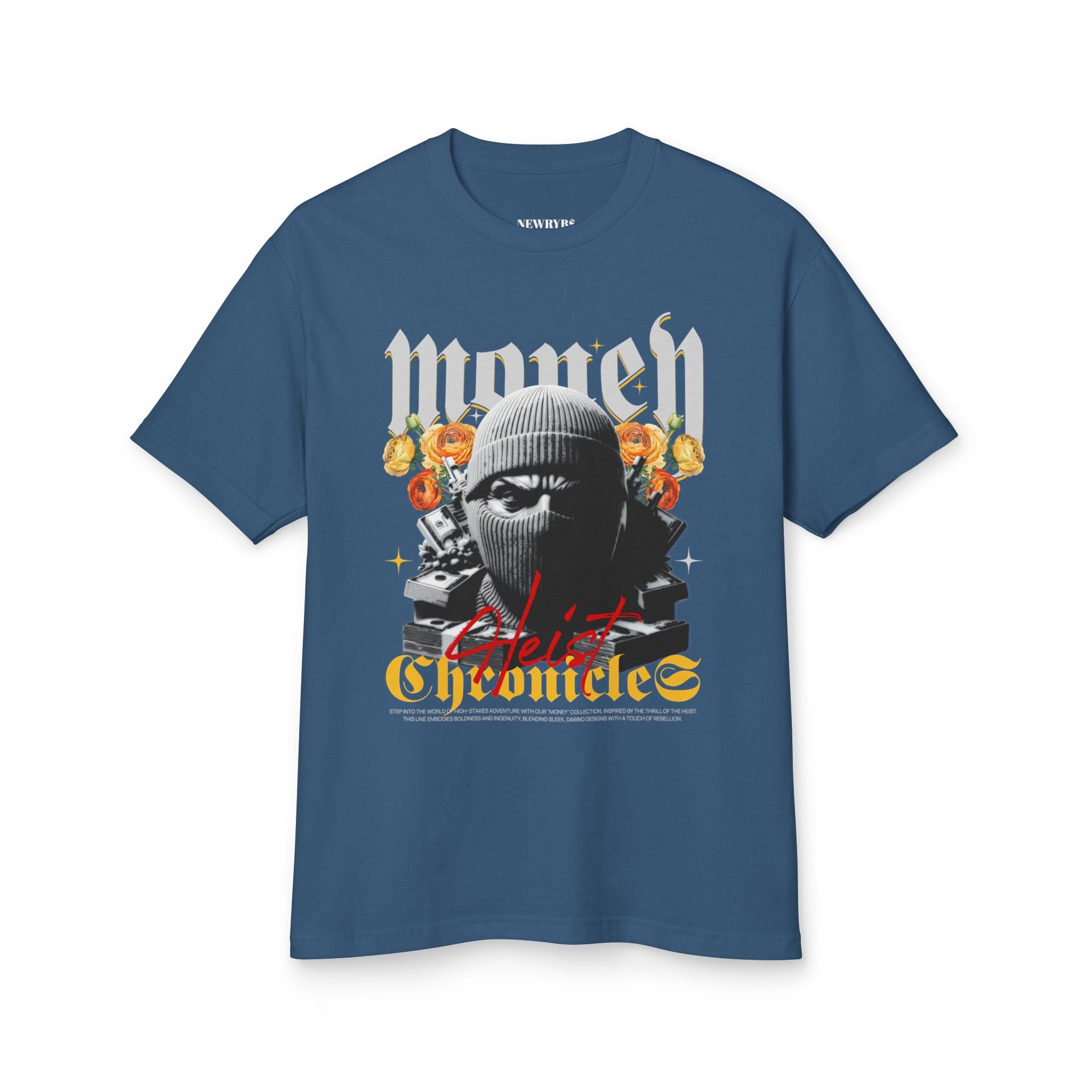 NewryB$ "Heist Chronicles" / Unisex Garment-Dyed Heavyweight Cotton Tee