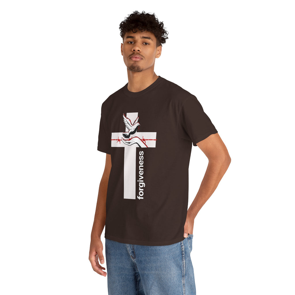 Forgiveness Cross T-Shirt — Dove & Rose Christian Faith Tee