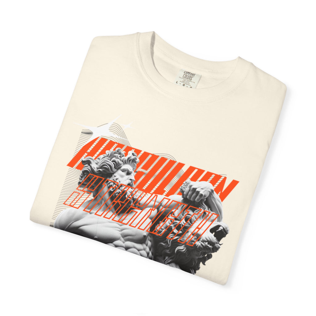 Unleash the power within 
Unisex Garment-Dyed T-shirt