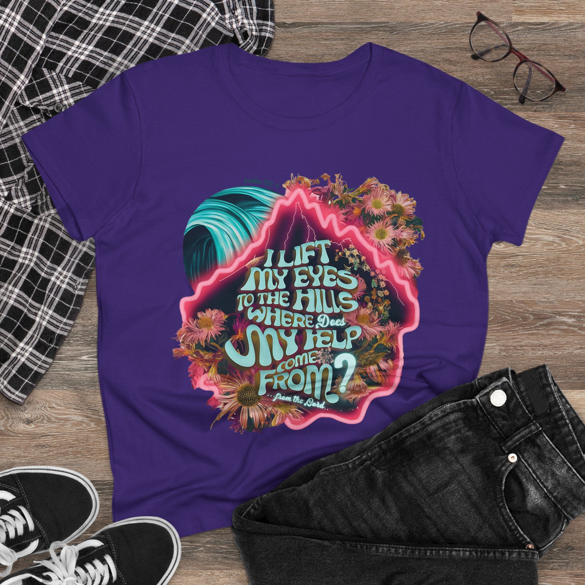 Help coming from the Lord
Women's Midweight Cotton Tee