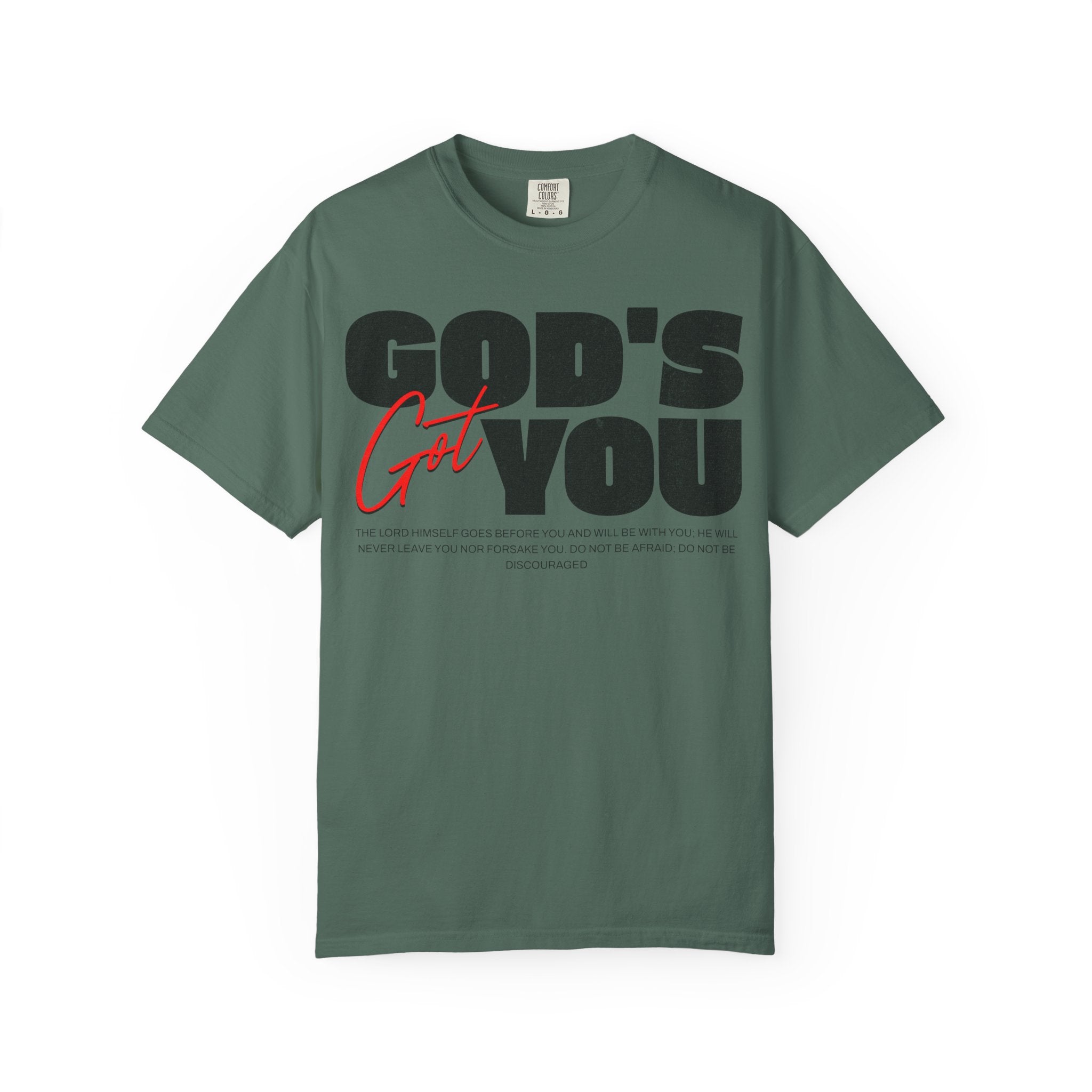 God’s Got You™ – Inspirational Christian Faith T-Shirt
Unisex Garment-Dyed T-shirt