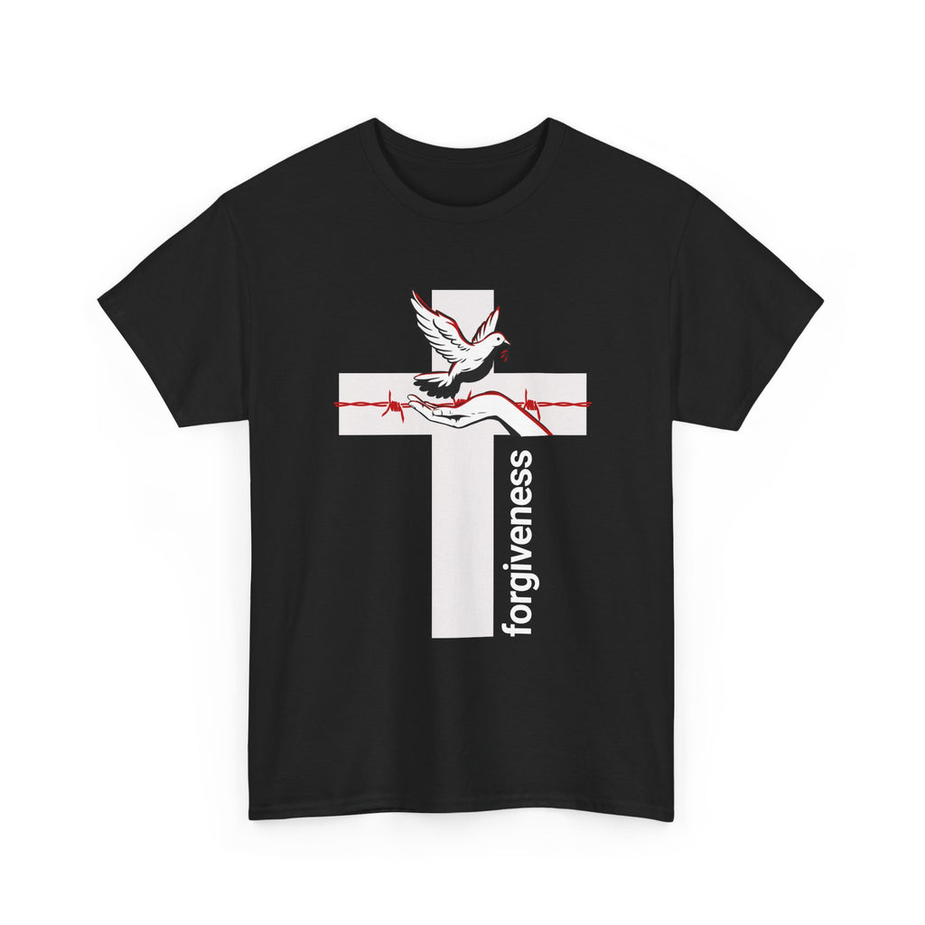 Forgiveness Cross T-Shirt — Dove & Rose Christian Faith Tee