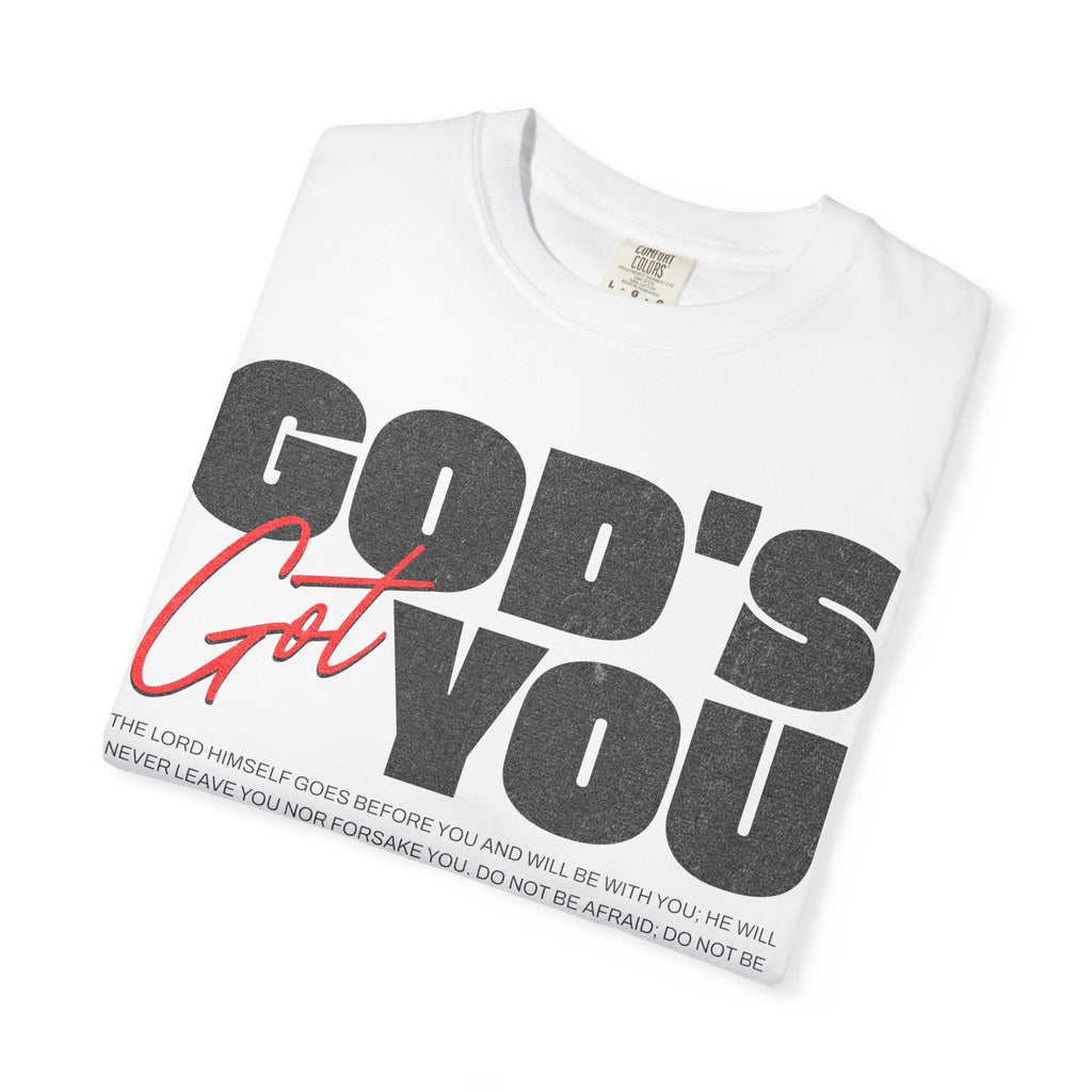 God’s Got You™ – Inspirational Christian Faith T-Shirt
Unisex Garment-Dyed T-shirt