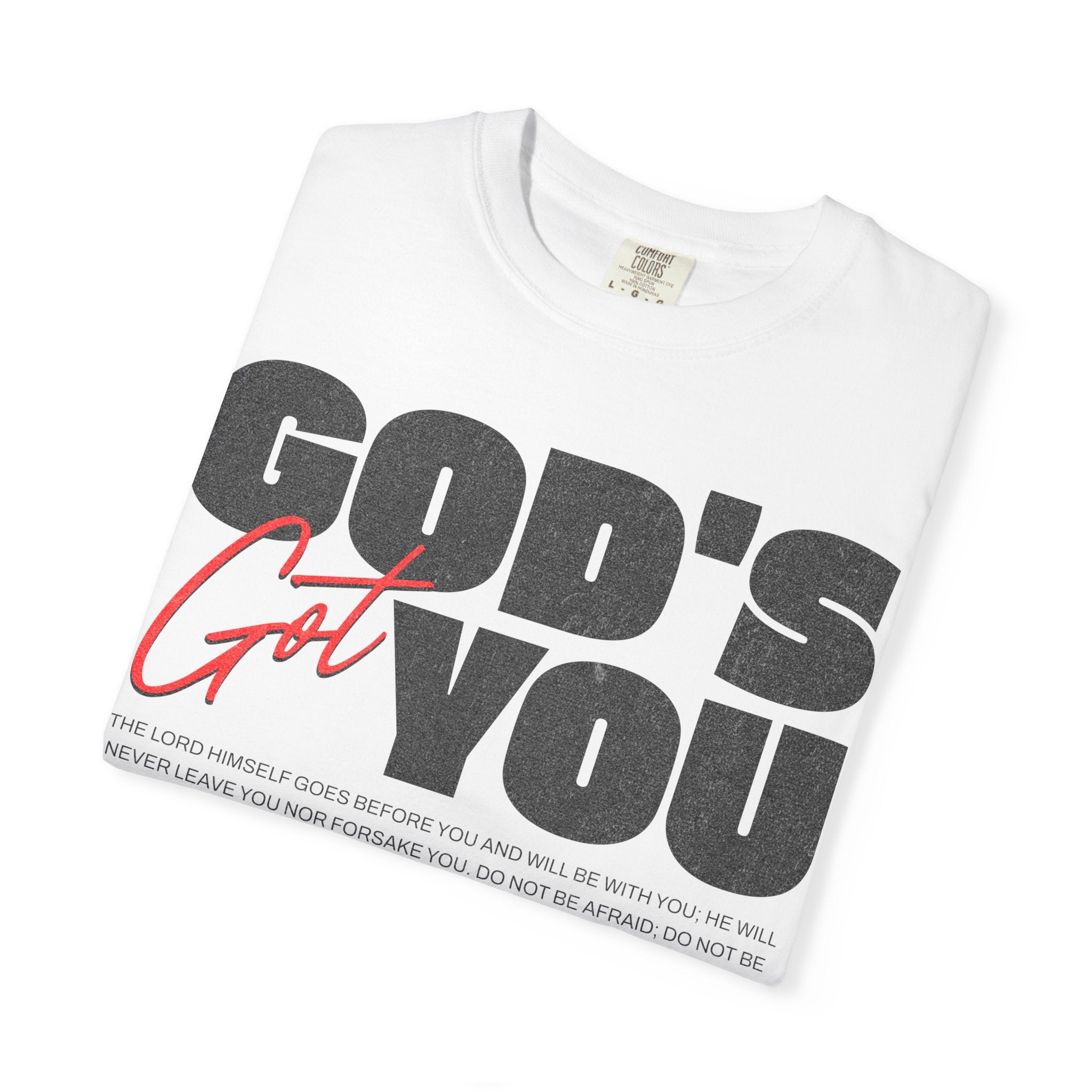 God’s Got You™ – Inspirational Christian Faith T-Shirt
Unisex Garment-Dyed T-shirt