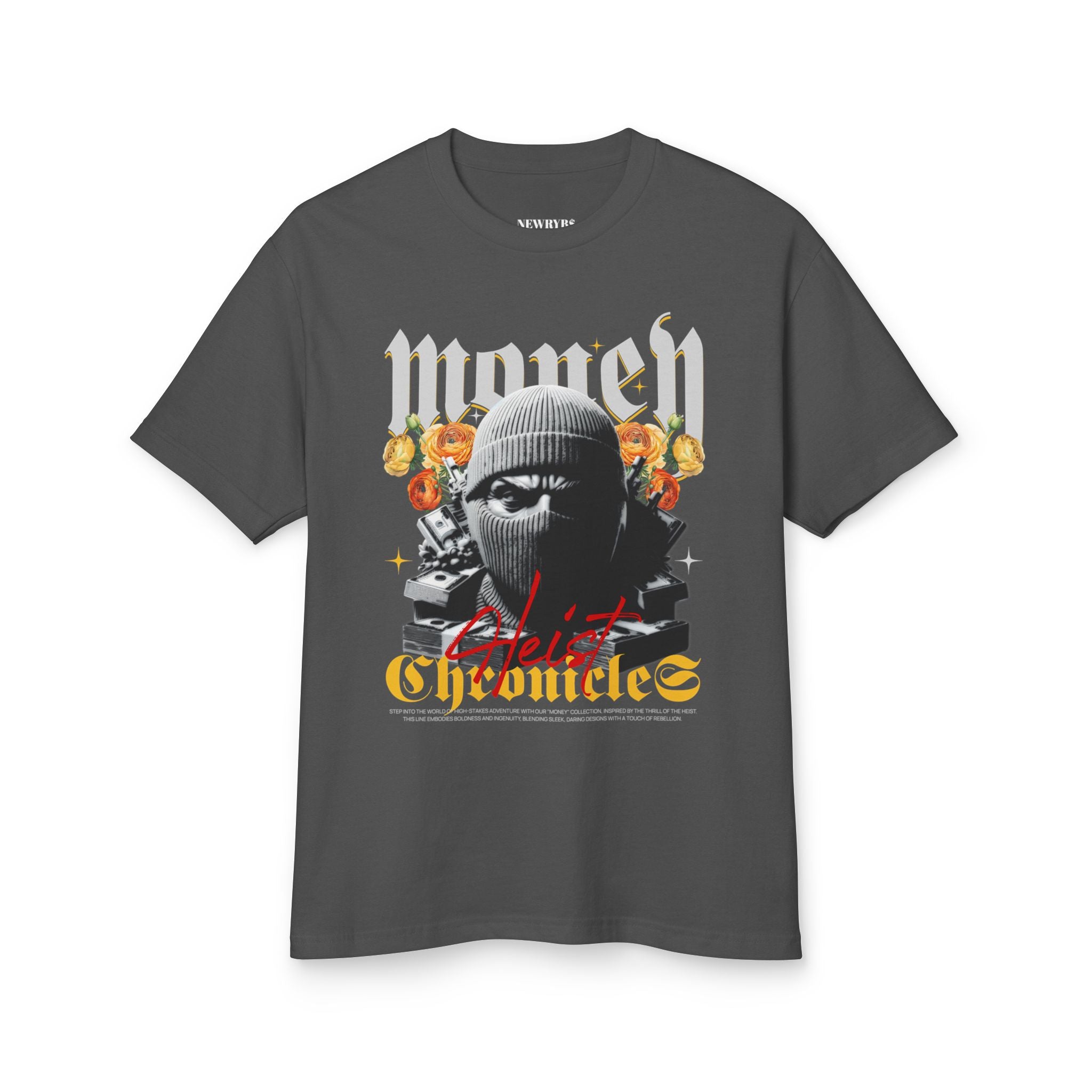NewryB$ "Heist Chronicles" / Unisex Garment-Dyed Heavyweight Cotton Tee